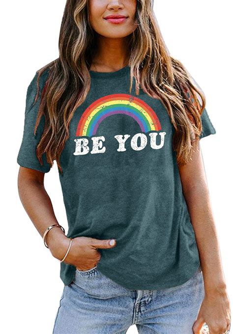 Buy Pride Shirt Women Be You T Shirt Funny Graphic Tees Tops Cute Lgbt