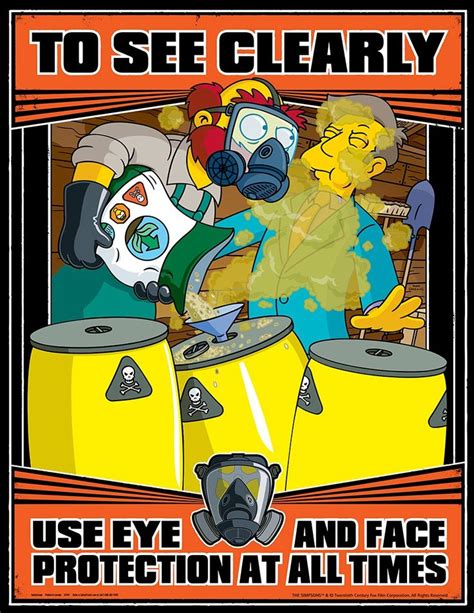 10 gravity, enemy of the proletariat! Simpson's Safety Posters - Imgur | Safety posters, Health ...