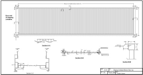 Shipping Container Technical Drawings Dwg Design Talk Hot Sex Picture