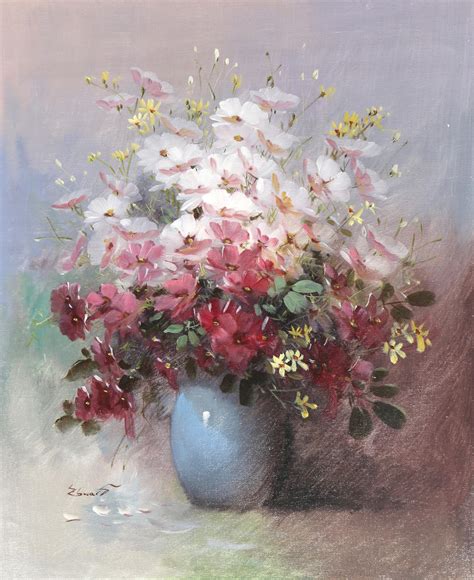 Lot Warner Edwards Floral Still Life 5 Oil Painting