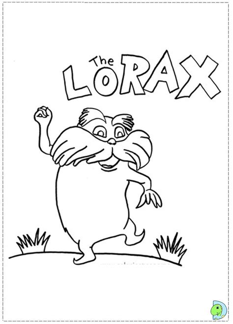 The Lorax coloring page - DinoKids.org