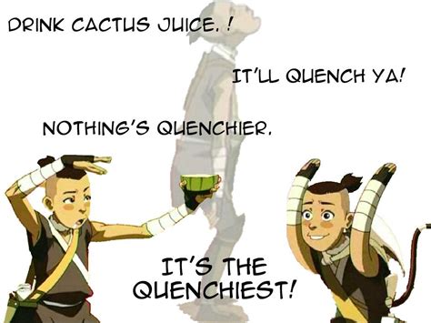 The last airbender disclosed for three seasons on tv from 2005 to 2008. Sokka On Cactus Juice | sokka says DRINK CACTUS JUICE :D ...