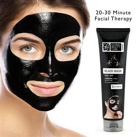 global beauty care charcoal infused peel off black mask 5 oz facial therapy for sale online ebay