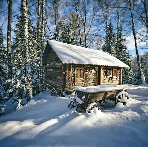 Log Cabin In Winter Rustic Cabin Winter Cabin Winter House