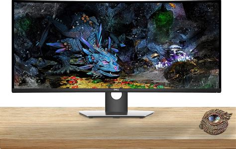 Amazon Com Dell U Dw Ultrasharp Inch Wqhd X Led Backlit Curved Gaming Monitor