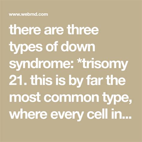 What Are The 3 Types Of Down Syndrome Kiana Rinaldi