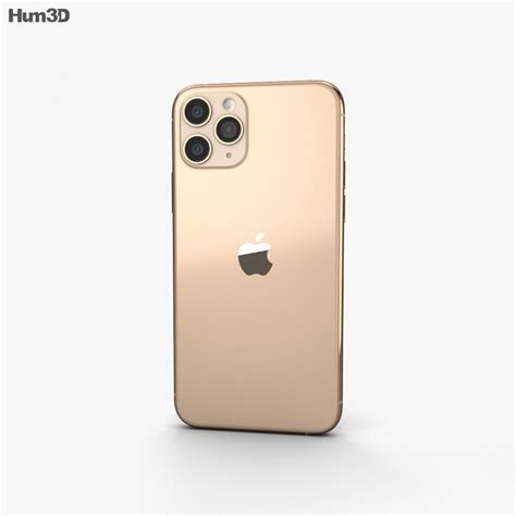 Apple iphone 11 pro 64gb серый космос. Apple iPhone 11 Pro Gold 3D model - Electronics on Hum3D