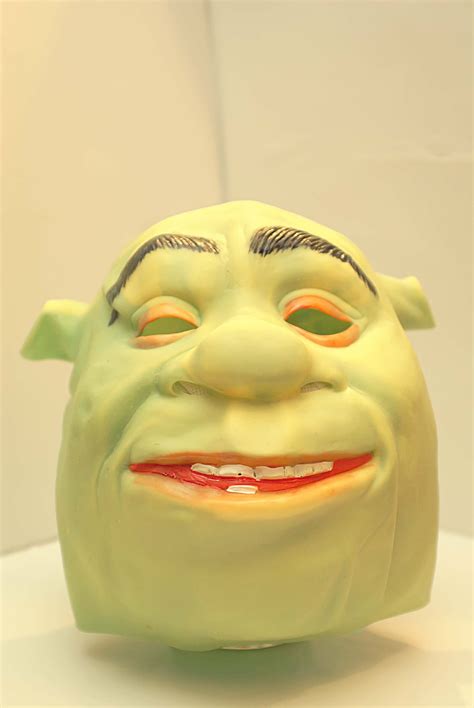 Shrek Latex Rubber Mask From The Movie Shrek Halloween Mask Etsy