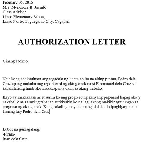 How to create report cards in the teaching and learning exchange (tle) AUTHORIZATION LETTER FOR SCHOOL REPORT CARD