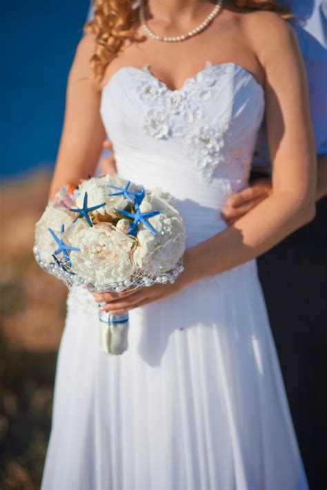 20 Beach Wedding Bouquet Ideas Seashells And Flowers