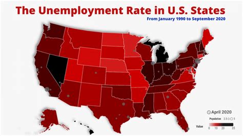 The Unemployment Rate In Us States From 1980 To September 2020