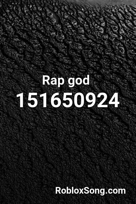 I made that roblox audio id's post like 3 months ago? Rap God Roblox ID - Roblox Music Codes | Roblox, Rap god ...