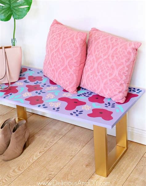 Diy Anthropologie Inspired Bench Makeover Delicious And Diy