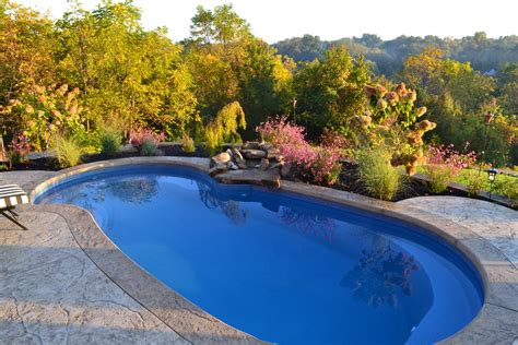 Hillside Stamped Concrete Pool Pool Cincinnati By Townescapes Houzz