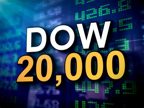 Dow Jones Industrial Average Closes Above 20k For 1st Time Wwaytv3