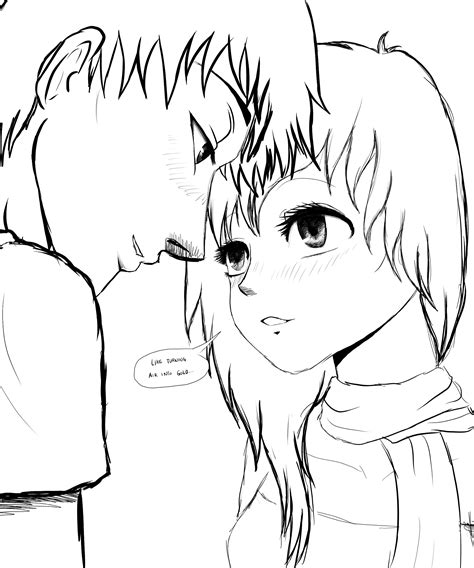 Wade and Luna (OC Manga Couple SKETCH) by SylunaHirokashi on DeviantArt