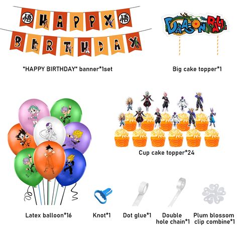 Buy Party Corner Dragon Ball Z Happy Birthday Party Decorations