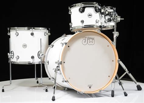 Dw Design Series 4pc Drum Set Gloss White 10121622