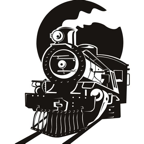 Train Silhouette Steam Locomotive Track Clip Art Free Train Clipart
