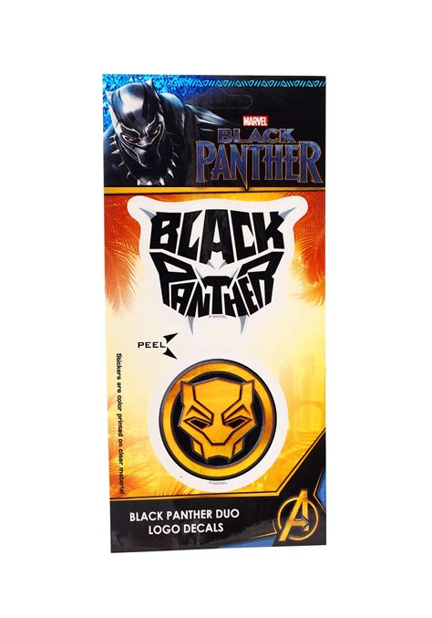 Black Panther Logo Duo Marvel Decal