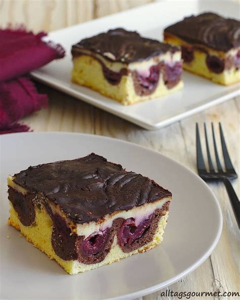 Donauwelle mit Pudding vom Blech alltagsgourmet Rezept