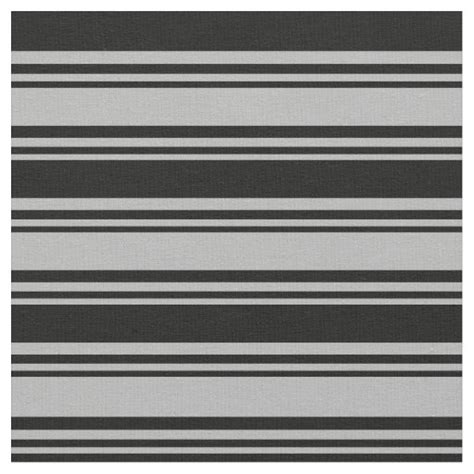 Dark Grey And Black Striped Pattern Fabric