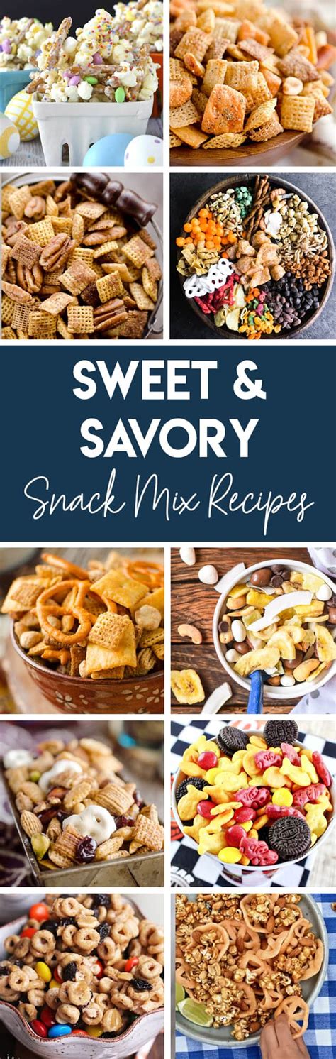 Sweet And Savory Snack Mix Recipes