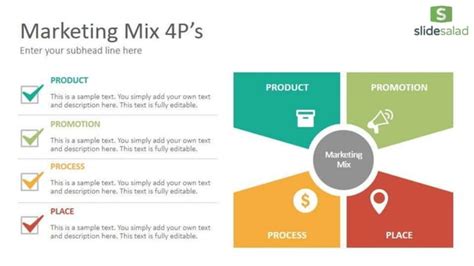 Marketing Mix Diagrams Powerpoint Presentation Template Slidesalad Ppt