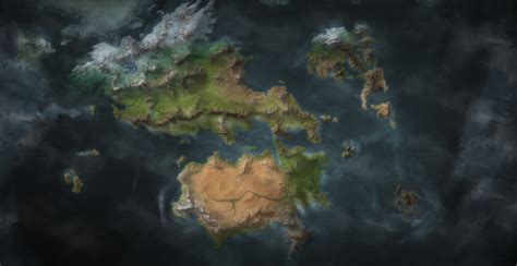 Art Runeterra League Of Legends World Map Rdnd