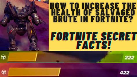 How To Increase The Health Of Damaged Brute The Salvaged Brute Secret