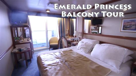 Emerald Princess Balcony Room Tour L251 - YouTube