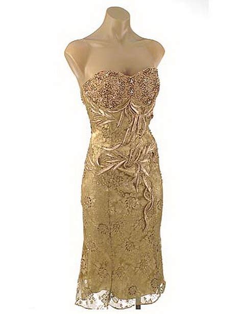 Gold Lace Dress