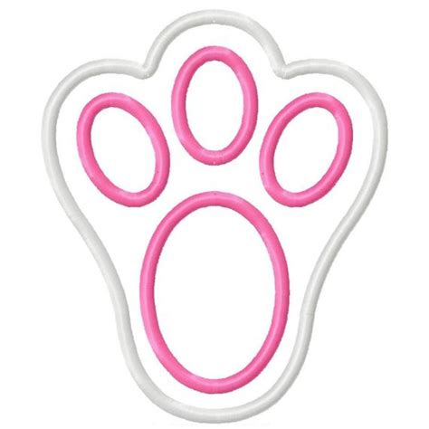 When designing rabbit feet template, it is also important to consider its different variations, for example, rabbit feet format, rabbit feet outline, rabbit feet example. Digitizing Dolls Easter Bunny Foot Print by DigitizingDolls