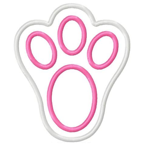 I like to leave these bunny footprints in a trail from the kids bedrooms to the garden, so it looks like the bunny came right in the house to deliver their eggs. Digitizing Dolls Easter Bunny Foot Print by DigitizingDolls