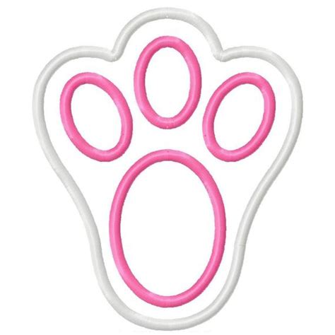 We love cute easter bunny feet. Digitizing Dolls Easter Bunny Foot Print by DigitizingDolls