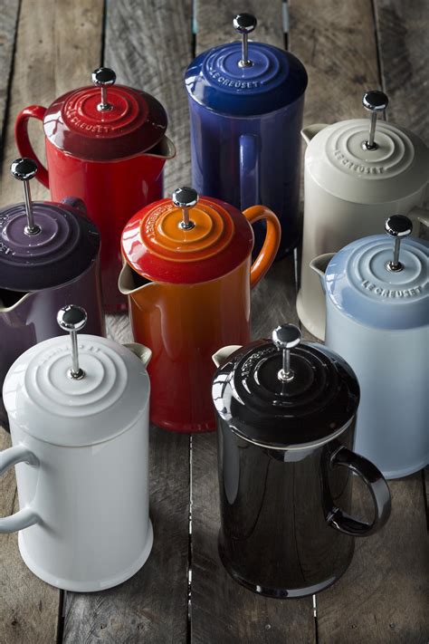 With openings on the base, watch the coffee drip through as it brews a fresh cup of aromatic coffee. Coffee Plungers | Coffee press, Vintage coffee, Le creuset ...