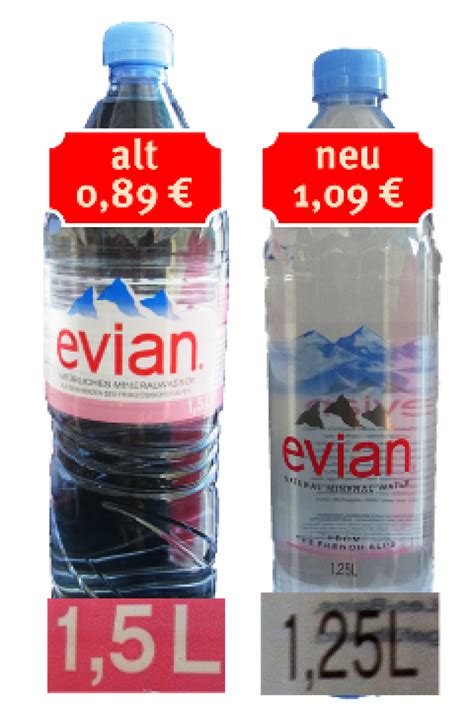 Evian es una marca de agua mineral natural originaria de francia. Kandidat 1: Evian Mineralwasser von Danone Waters ...