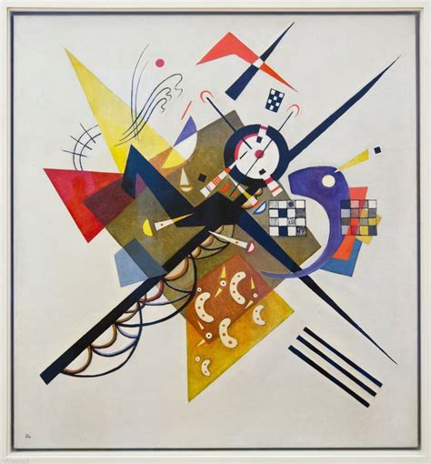 The color in this picture is used to represent many possibilities and opportunities that exist in life. On White II, Vasily Kandinsky (1923) | Kandinsky art ...