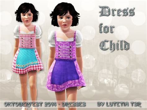 The Sims Resource Oktoberfest 2014 Dress Child