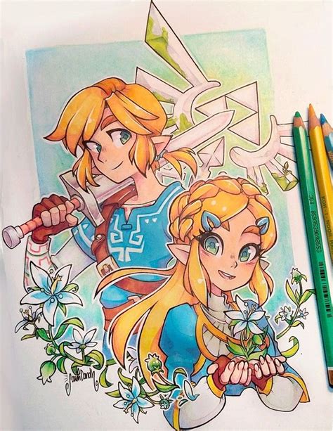 Breath Of The Wild Zelda Drawing Legend Of Zelda Zelda Art