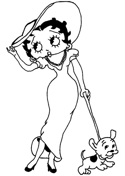 Free Printable Betty Boop Coloring Pages