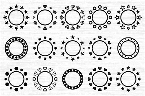 How To Make A Circle Monogram Free Monogram Svg Templates Iucn Water