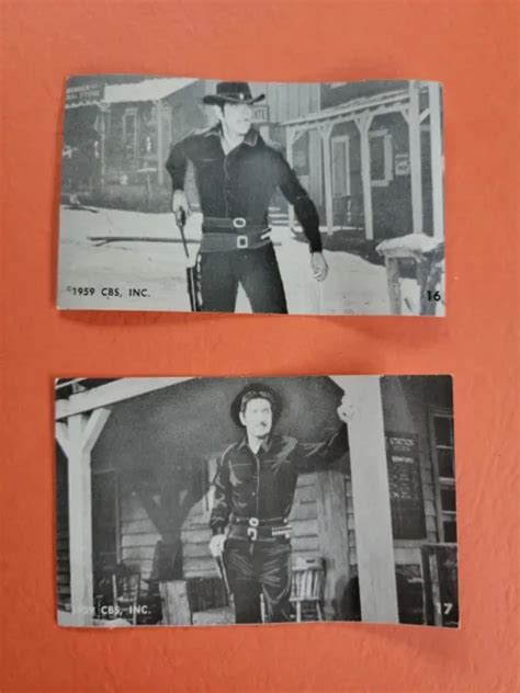 Vintage 1959 Richard Boone Have Gun Will Travel Cbs Paladin F373 Cards