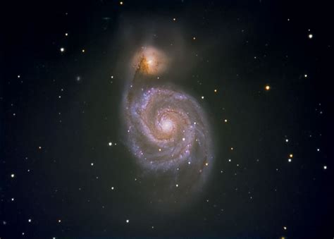 Swirls In Space Whirlpool Galaxy Shines In Skywatcher