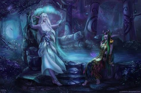 Naarthil And Nimuehnne Commission By X Celebril X On DeviantArt World Of Warcraft Characters