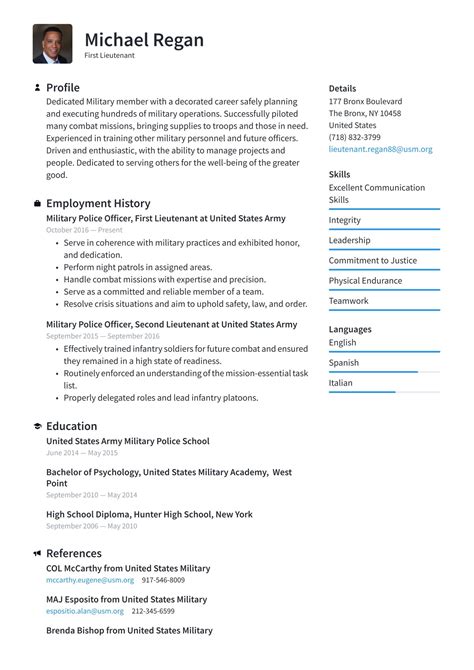 Military Resume Examples And Writing Tips 2024 ·