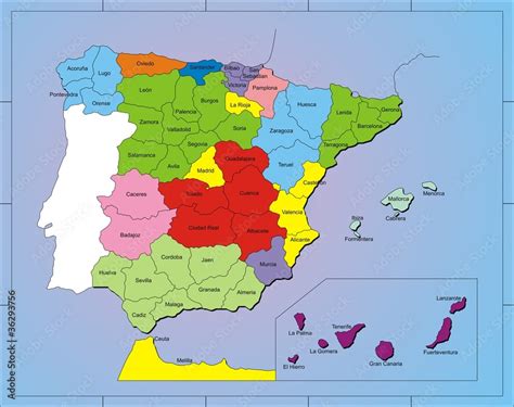 Altura Ineficiente Conformidad Mapa De España Shipley Certificado