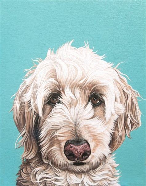 Labradoodle Painting Labradoodle Drawing Yorkie Painting Portraits