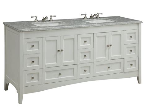 Adelina 72 Inch Double Sink Bathroom Vanity White Finish Tap The Link
