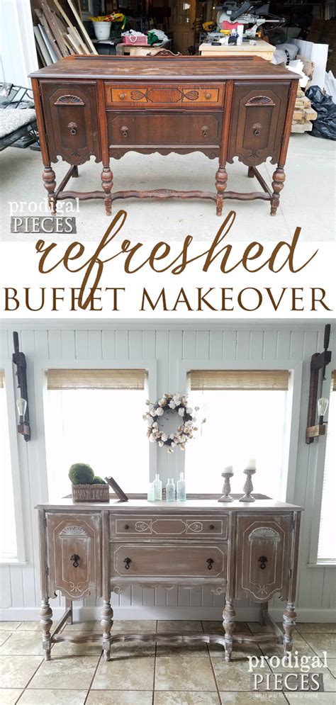 Buffet Makeover ~ Glazing Technique Prodigal Pieces